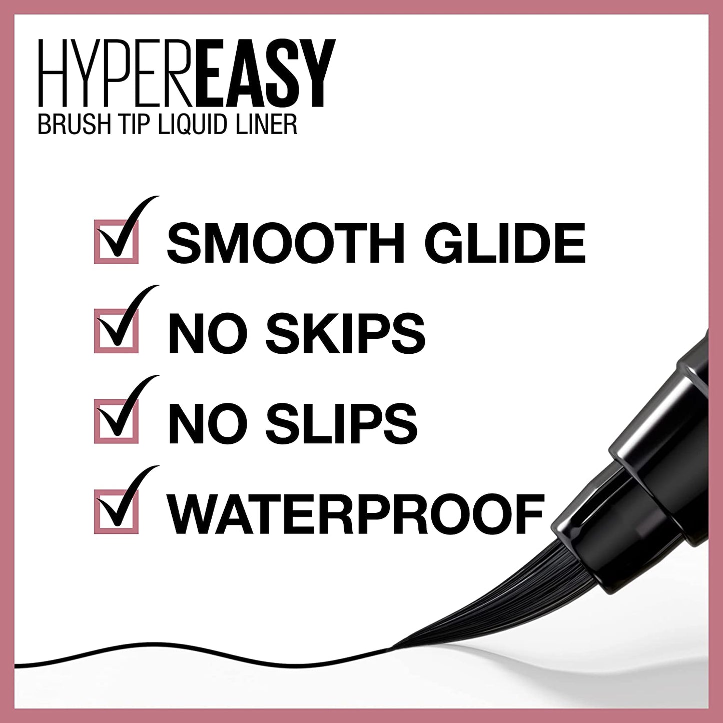 Lash Sensational Sky High Washable Mascara + Hyper Easy Liquid Eyeliner Makeup Bundle, Includes 1 Mascara in Blackest Black and 1 Eyeliner in Pitch Black