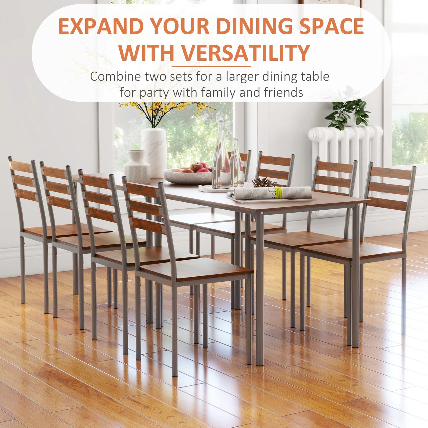 Contemporary Themed Eating Space with Four Seats for Family Dinners or Bbq'S
