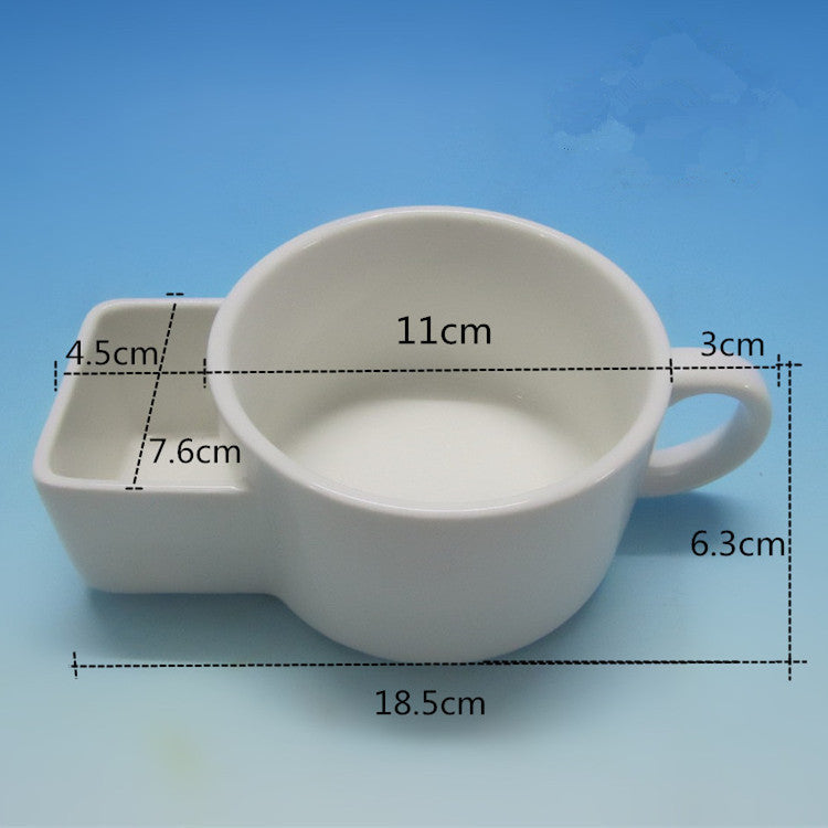 Large-capacity Conjoined Three-in-one Biscuit Cup Breakfast Coffee Cup